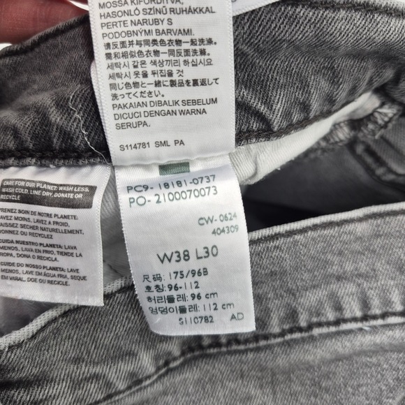 541 38x30 Levis Premium Athletic Taper Mens Grey Stretch Jeans Casual Dress - Picture 9 of 11